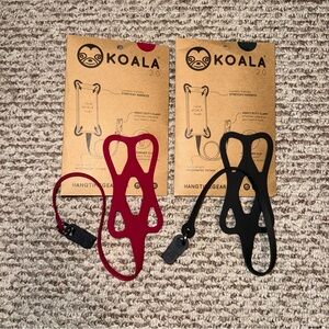 Set of 2 Koala 2.0 Cell Phone Stretch Silicone Harness Bungee Clips NEW